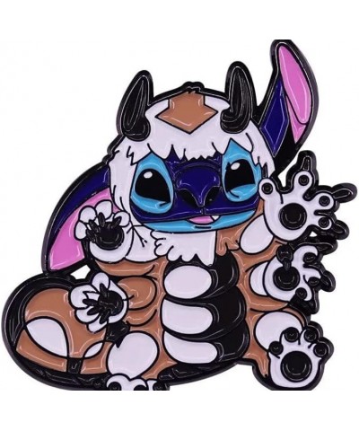 Boutique Cartoon Entertainment Trading Pin Fantasy Pin Collection Stitch Appa Mashup $11.79 Brooches & Pins