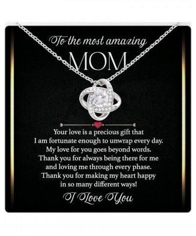 Mothers Day Gifts For Mom From Daughter, Mothers Day Necklace For Mom With Luxury Lighted Box & Heartfelt Message, Mother Dau...