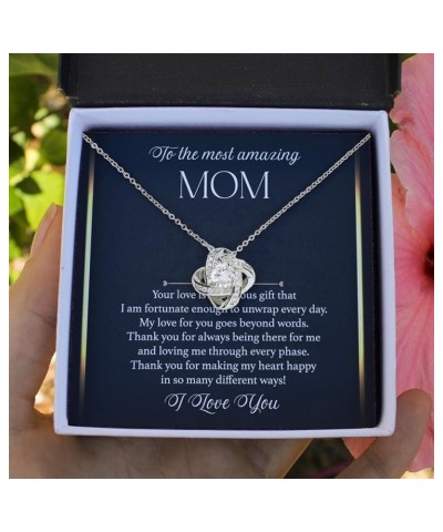 Mothers Day Gifts For Mom From Daughter, Mothers Day Necklace For Mom With Luxury Lighted Box & Heartfelt Message, Mother Dau...