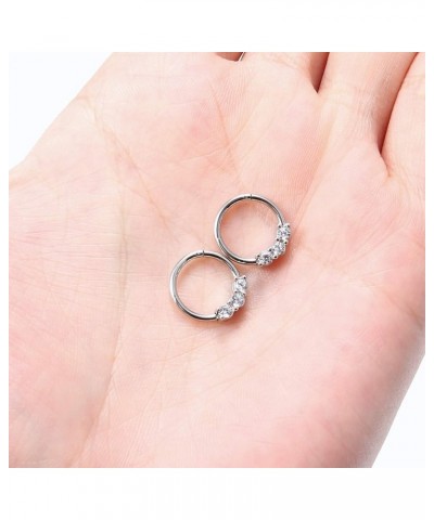 Surgical Steel Piercing Rings for Nose Septum Cartilage Helix Tragus Conch Rook Daith Lobe 18g-16g-14g 6mm-7mm-8mm-9mm-10mm-1...