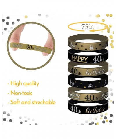 BlueBell Baby 30th Birthday Celebration Wristband Party Favors, Durable, Classy Design (30th Birthday) 40th Birthday $10.52 R...