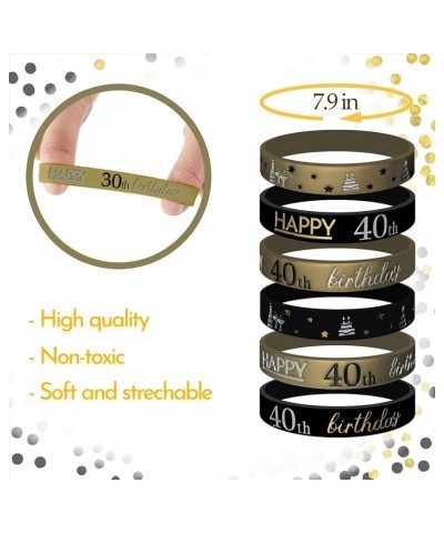 BlueBell Baby 30th Birthday Celebration Wristband Party Favors, Durable, Classy Design (30th Birthday) 40th Birthday $10.52 R...