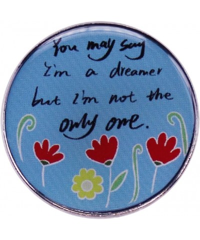 Enamel Lapel Pins You May Say I'm a Dreamer But I'm Not the Only One Brooch Gift for Backpacks Jackets $4.77 Brooches & Pins