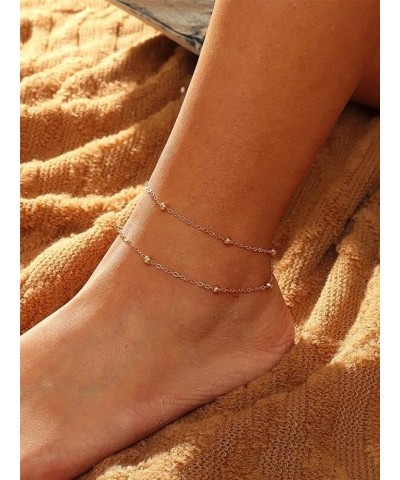 Anklets for Women Beach Ankle Bracelets Gold Anklets for Girls Link Chain Anklets for Women Waterproof Dainty Jewelry Gift fo...