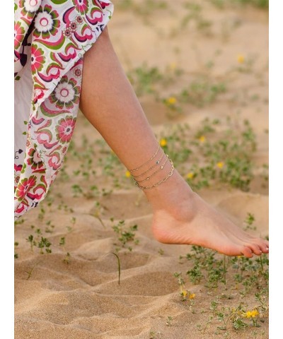 Anklets for Women Beach Ankle Bracelets Gold Anklets for Girls Link Chain Anklets for Women Waterproof Dainty Jewelry Gift fo...