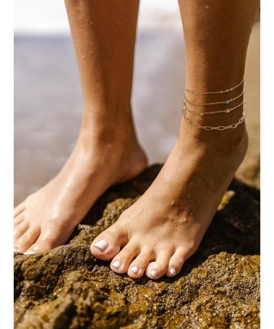 Anklets for Women Beach Ankle Bracelets Gold Anklets for Girls Link Chain Anklets for Women Waterproof Dainty Jewelry Gift fo...