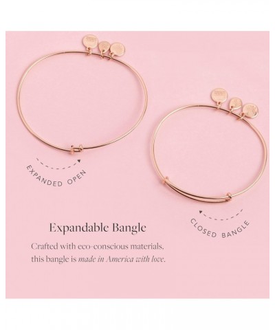 Food Expandable Bangle for Women, Love Muffin Charm, Shiny Rose Gold Finish, 2 to 3.5 in $11.97 Bracelets