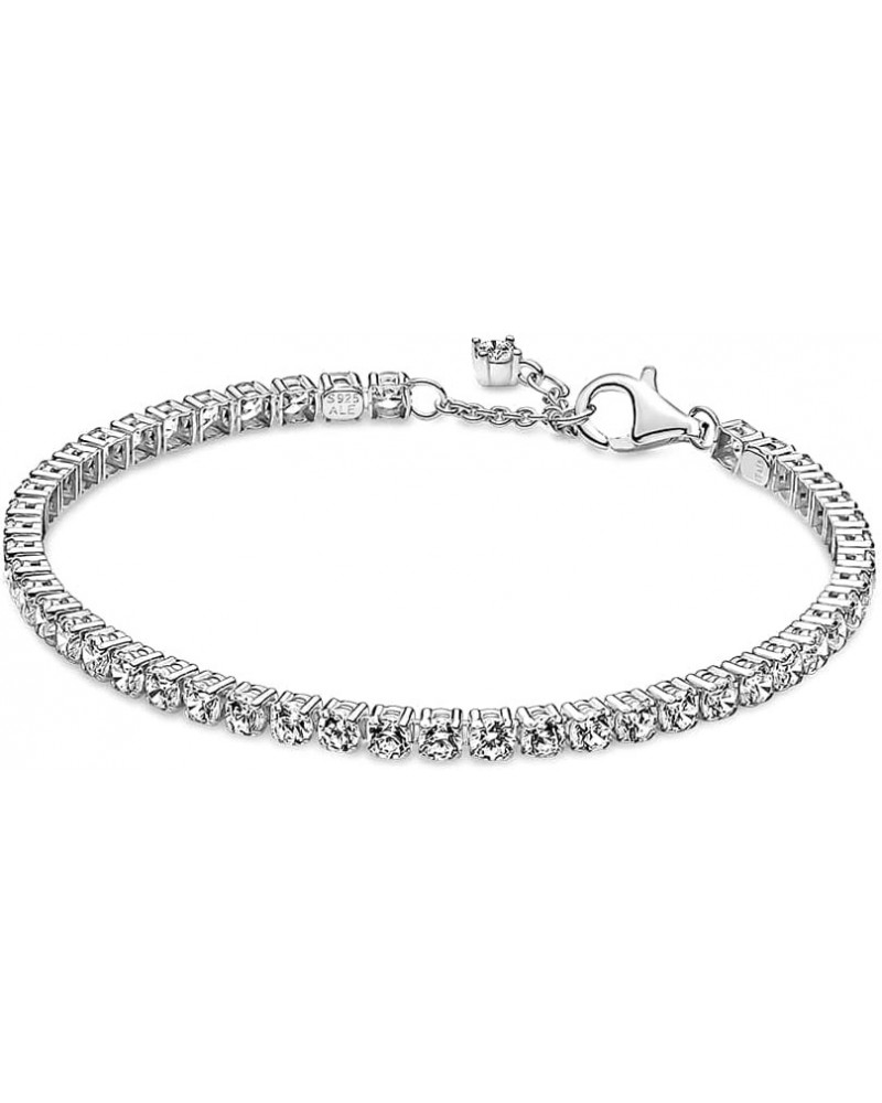 Sparkling Tennis Bracelet - Sterling Silver & Cubic Zirconia Bracelet for Women Timeless Collection - Gift for Her 20 Centime...