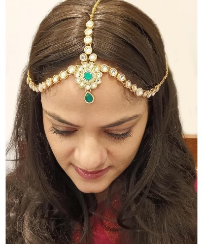 Indian Bollywood Vintage Mange Tikka Crystal Kundan Head Chain Bridal Wedding Jewelry Hair Accessories Style 1 $14.07 Jewelry...