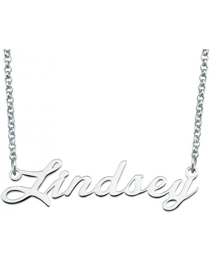 Personalized Name Necklace Custom Made Sterling Silver Pendant Women Choker Jewelry Same Day Shipping Valentine's Gift for He...