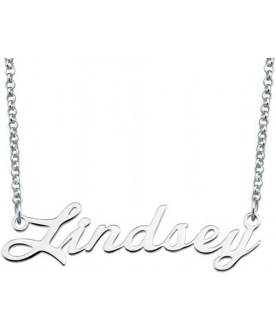 Personalized Name Necklace Custom Made Sterling Silver Pendant Women Choker Jewelry Same Day Shipping Valentine's Gift for He...