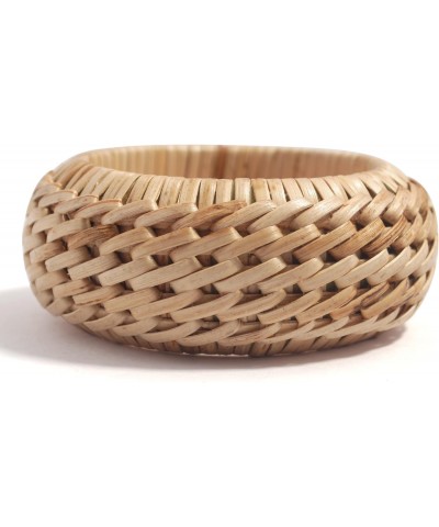 Veracious Weave Collection - Handwoven Bold Natural Organic Cane Rattan Bracelets (Medium Hand Size) $15.27 Bracelets