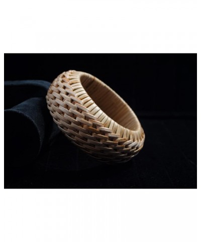 Veracious Weave Collection - Handwoven Bold Natural Organic Cane Rattan Bracelets (Medium Hand Size) $15.27 Bracelets