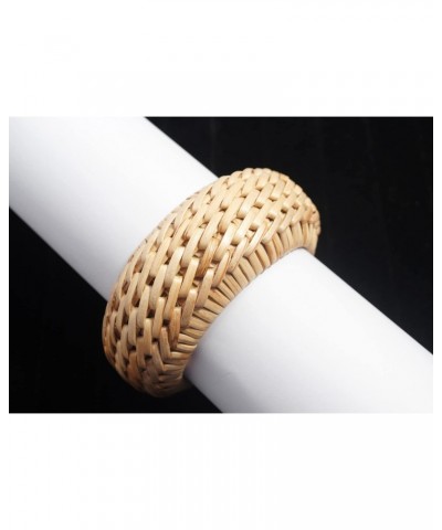 Veracious Weave Collection - Handwoven Bold Natural Organic Cane Rattan Bracelets (Medium Hand Size) $15.27 Bracelets