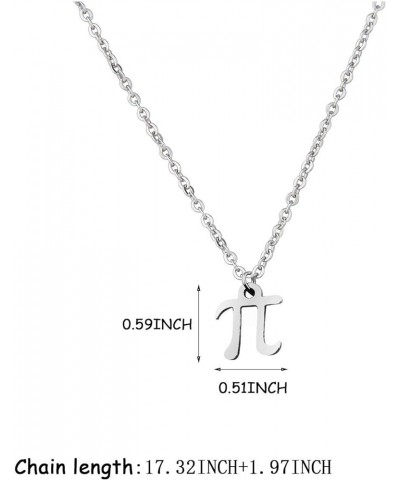 Pi Symbol Pendant Necklace 3.14 Math Sign Jewelry Pi Day Gift For Science Math Lover Teacher Pi necklace $10.07 Necklaces