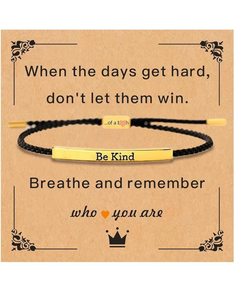 Tube Motivational Bracelet for Women Men, Remember Who Be Kind Of A Stainless Steel Adjustable Boys Best Friends Teen Girls I...