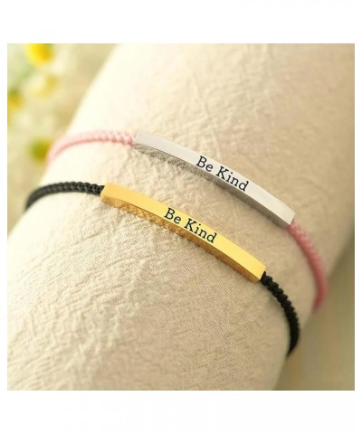 Tube Motivational Bracelet for Women Men, Remember Who Be Kind Of A Stainless Steel Adjustable Boys Best Friends Teen Girls I...