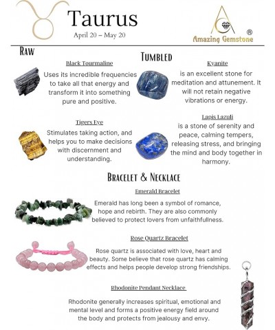 Aquarius Gifts Crystal Kit for Women Men, Combo Set of Healing Stones, Bracelets and Necklaces Pulseras Para Hombres Mujer St...