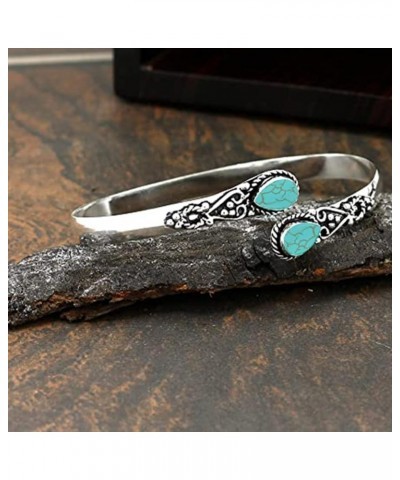 Moonstone Bracelet for Women Silver Moonstone Bangle Bracelet Turquoise Bracelet Turquoise Open Bangle Moonstone Cuff Bracele...