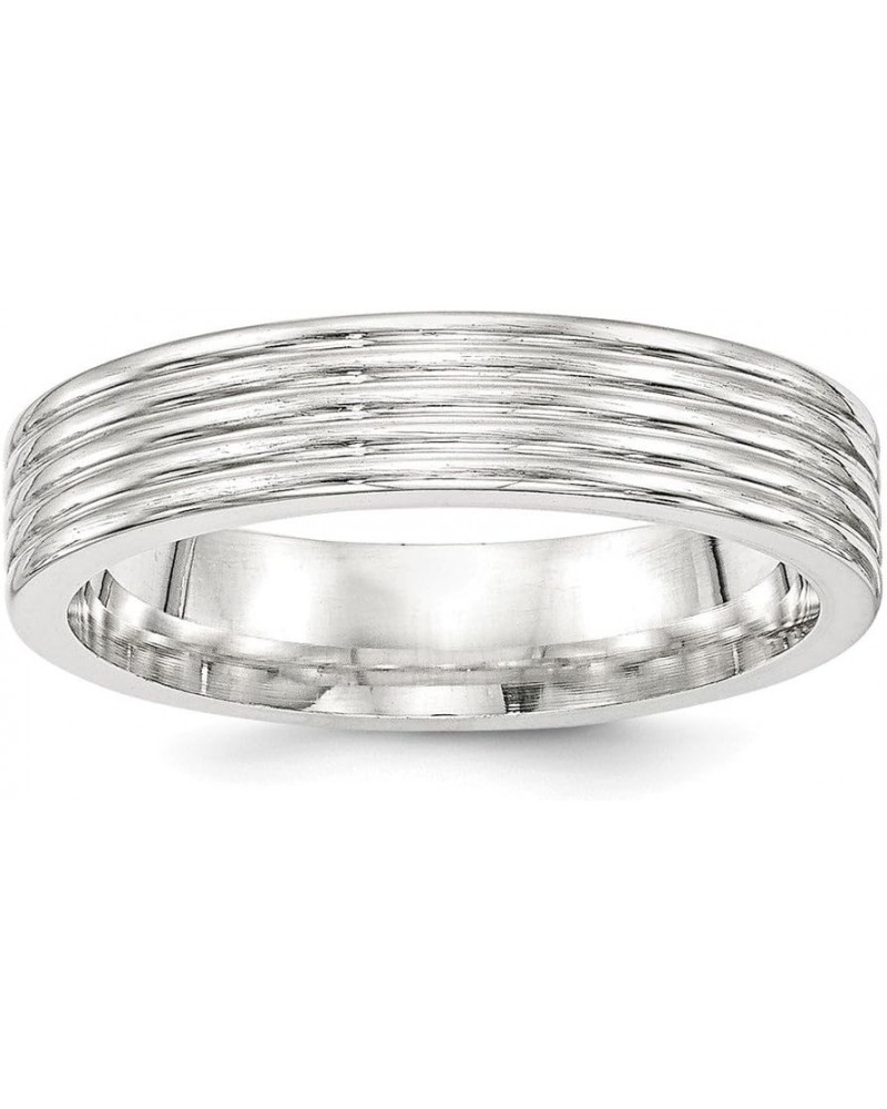 Sterling Silver 5mm Polished Fancy Band Ring $39.82 Bracelets