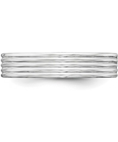 Sterling Silver 5mm Polished Fancy Band Ring $39.82 Bracelets