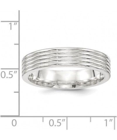 Sterling Silver 5mm Polished Fancy Band Ring $39.82 Bracelets