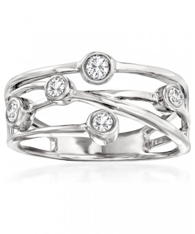 0.25 ct. t.w. Diamond Crisscross Ring in Sterling Silver $79.55 Rings