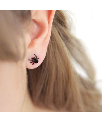 Tiny Spider Stud Earrings Horror Spider Studs Earrings Vintage Gothic Earrings Punk Unisex Jewelry for Women Men Black $6.48 ...