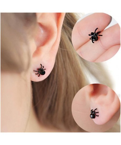 Tiny Spider Stud Earrings Horror Spider Studs Earrings Vintage Gothic Earrings Punk Unisex Jewelry for Women Men Black $6.48 ...