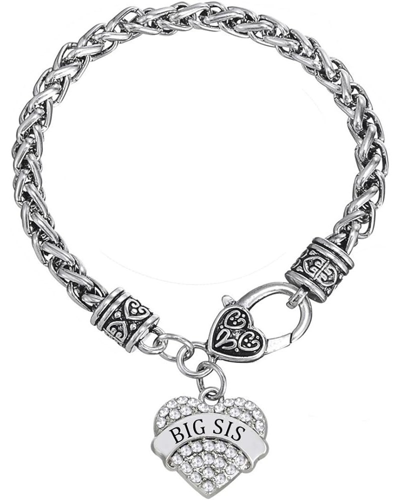 Big Sis Sister Mom Daughter Bracelet Family Alloy Zircon Jewelry Big-Sis $8.84 Bracelets