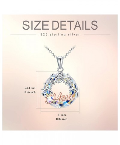 Christmas Gifts for Women S925 Sterling Silver Sisters/Mother/Family Necklace Pendant Jewelry Gifts for Women Wife Girls Birt...