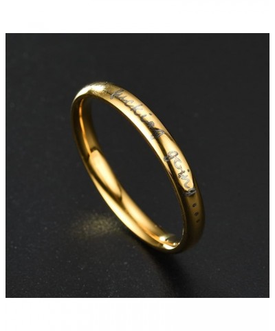 Stainless Steel Rings Inspirational Mantra Graduation Statement Encouragement 3mm Stackable Keep Fucking Going Band Ring for ...