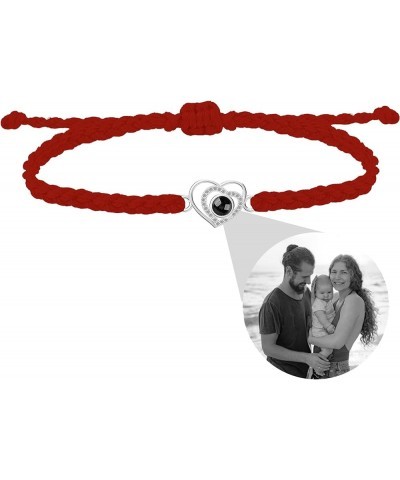 Custom Photo Bracelet Personalized Photo Projection Bracelet Heart Bracelet with Picture Inside Mother's Day Jewelry Gifts fo...