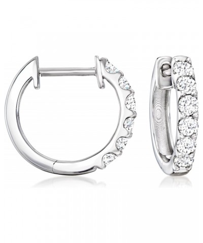 0.50 ct. t.w. Lab-Grown Diamond Hoop Earrings in Sterling Silver $91.26 Earrings