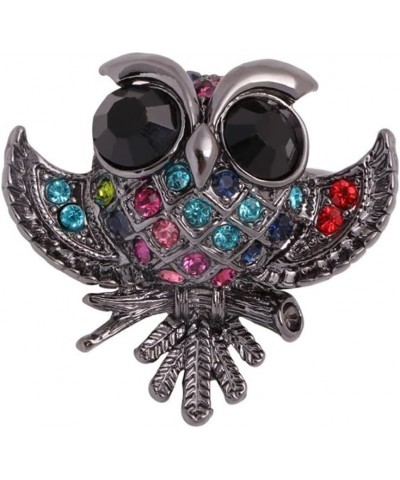 Owl Brooch Pins for Women Men Crystal Rhinestone Brooch Pin Lapel Brooches Bird Fashion Brooch Pin Jewelry for Wedding Party ...