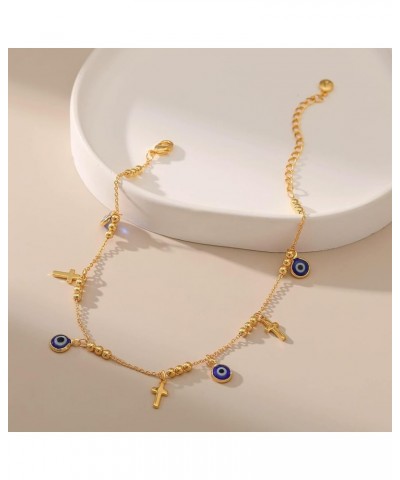 18k Gold Plated Anklet Ankle Bracelets for Women Evil Eye $7.52 Anklets