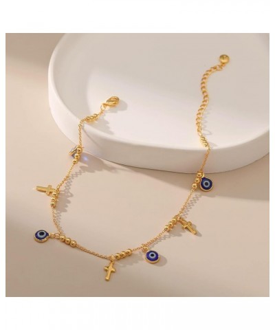 18k Gold Plated Anklet Ankle Bracelets for Women Evil Eye $7.52 Anklets