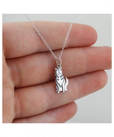 Sterling Silver 3D Dog Breed Necklaces SIBERIAN HUSKY $16.92 Necklaces