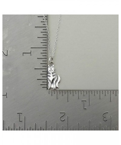 Sterling Silver 3D Dog Breed Necklaces SIBERIAN HUSKY $16.92 Necklaces