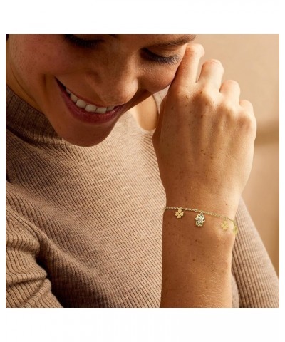 by Ross-Simons Italian 14kt Yellow Gold Good Luck Charm Bracelet 6.5 Inches $64.00 Bracelets