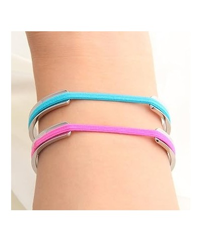 Hair Tie Bracelet Stainless Steel Grooved Cuff Bangle Gift for her (3 PCS Set) 2 PCS silver $14.66 Bracelets