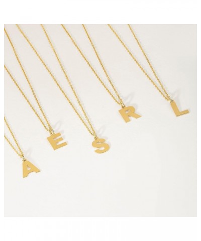 Script Initial Necklace in 14K Solid Gold | 14k Gold Letter Necklace, A -Z, All Letters, 18 T $47.85 Necklaces