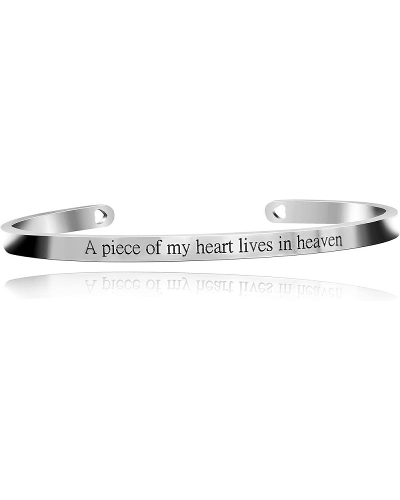 Stainless Steel Inspirational Bracelets for Women Engraved Personalized Mantra Initial Motivational Cuff Bangle Y460 A piece ...