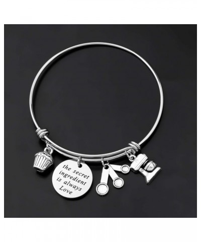 Baker Bracelet the Secret Ingredient is Always Love Inspirational Gifts for Baker Pastry Chef Culinary Students the secret in...