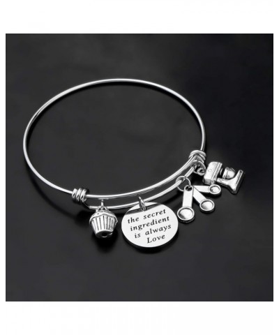 Baker Bracelet the Secret Ingredient is Always Love Inspirational Gifts for Baker Pastry Chef Culinary Students the secret in...