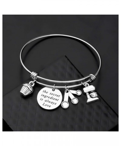 Baker Bracelet the Secret Ingredient is Always Love Inspirational Gifts for Baker Pastry Chef Culinary Students the secret in...