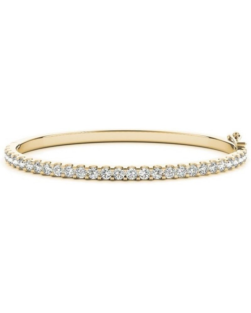 14K Yellow Gold Diamond Bangle Bracelet Value Collection Yellow Gold 3.0 carats $772.88 Bracelets