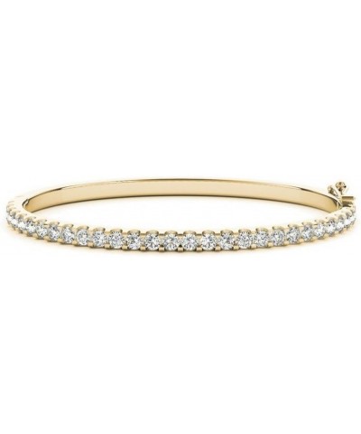 14K Yellow Gold Diamond Bangle Bracelet Value Collection Yellow Gold 3.0 carats $772.88 Bracelets