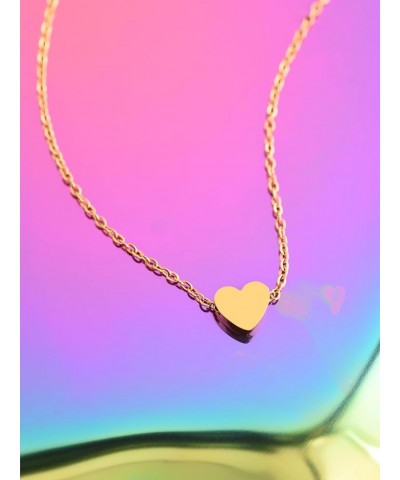 To My Girlfriend Necklace, Romantic Gift for Her, Things to Get to Your Girfriend Card 7 - Gold Heart $7.79 Necklaces