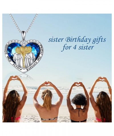 Gift for Sisters Sisters Birthday Gifts from Sister 925 Sterling Silver Necklace for Sister/Mom/Daughter Always My Sister For...